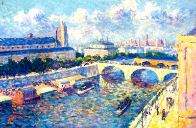 The Seine, Paris by Maximilien Luce